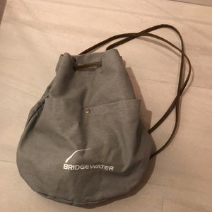 Canvas drawstring backpack